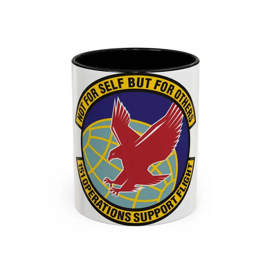 151st Operations Support Flight (U.S. Air Force) Accent Coffee Mug 11oz Black - Go Mug Yourself