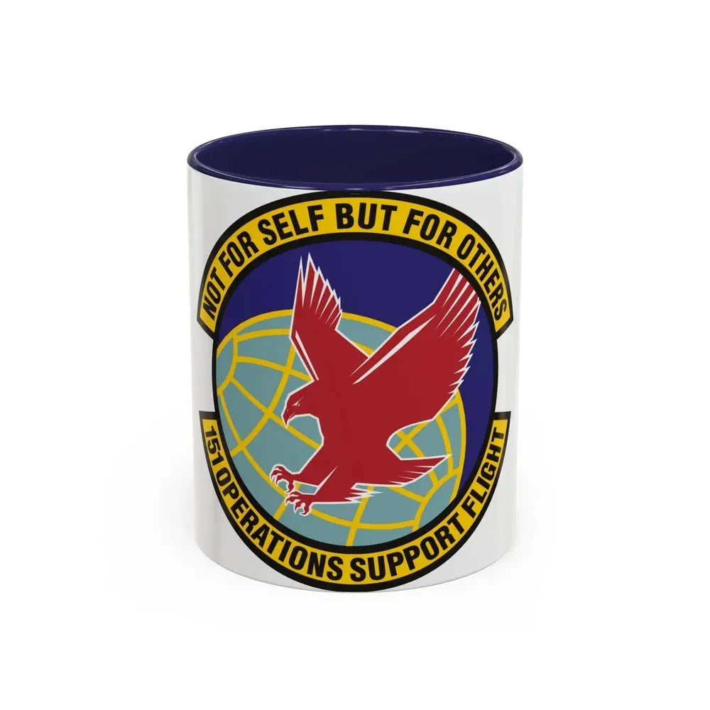 151st Operations Support Flight (U.S. Air Force) Accent Coffee Mug 11oz Navy - Go Mug Yourself