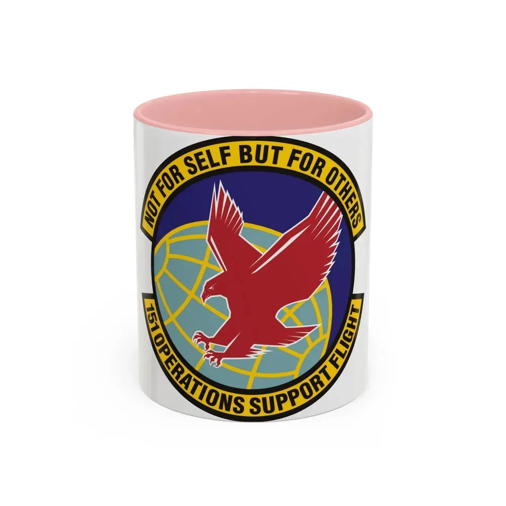 151st Operations Support Flight (U.S. Air Force) Accent Coffee Mug 11oz Pink - Go Mug Yourself