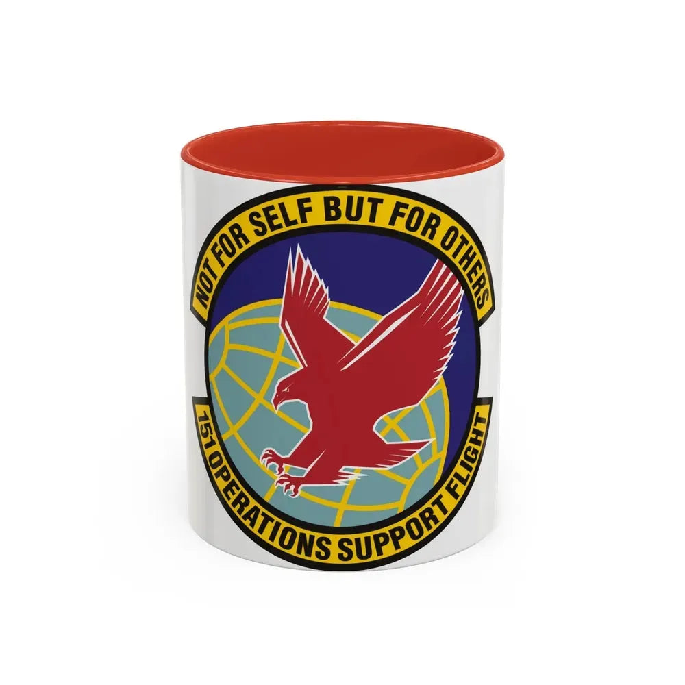151st Operations Support Flight (U.S. Air Force) Accent Coffee Mug 11oz Red - Go Mug Yourself