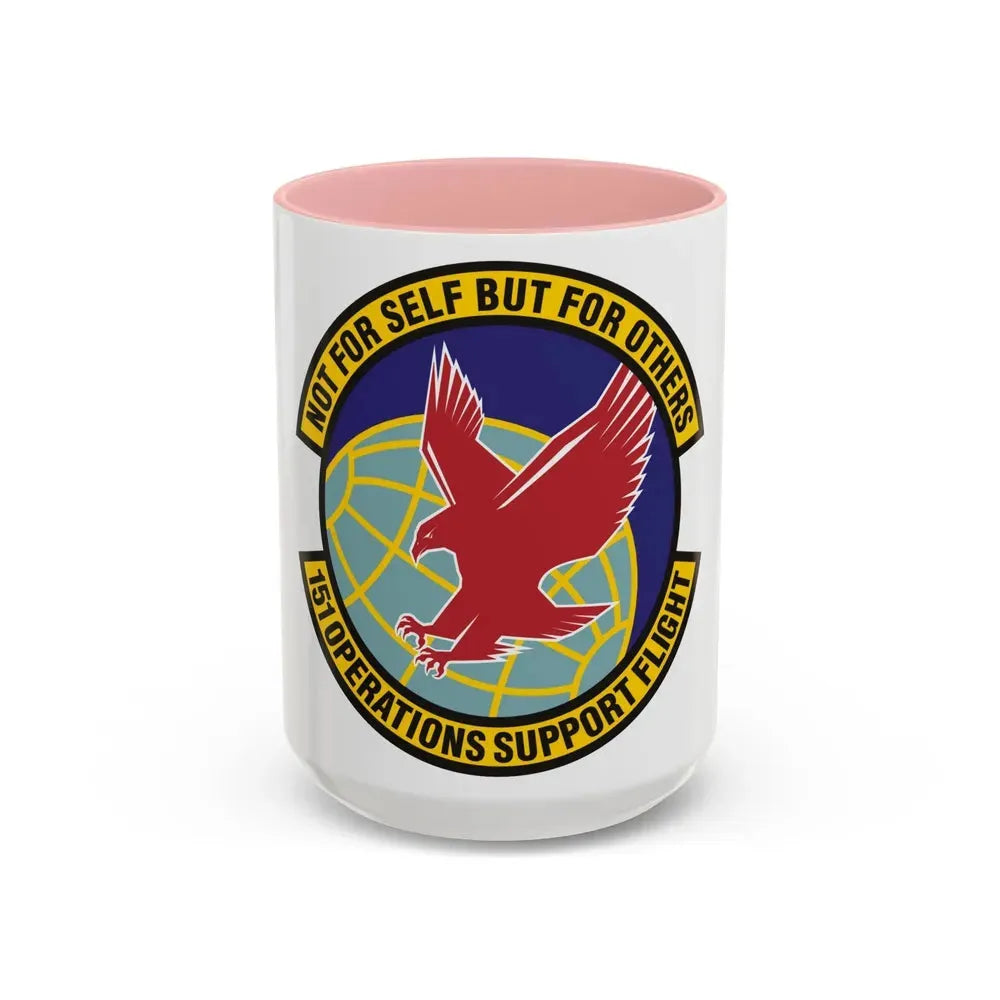 151st Operations Support Flight (U.S. Air Force) Accent Coffee Mug 15oz Pink - Go Mug Yourself