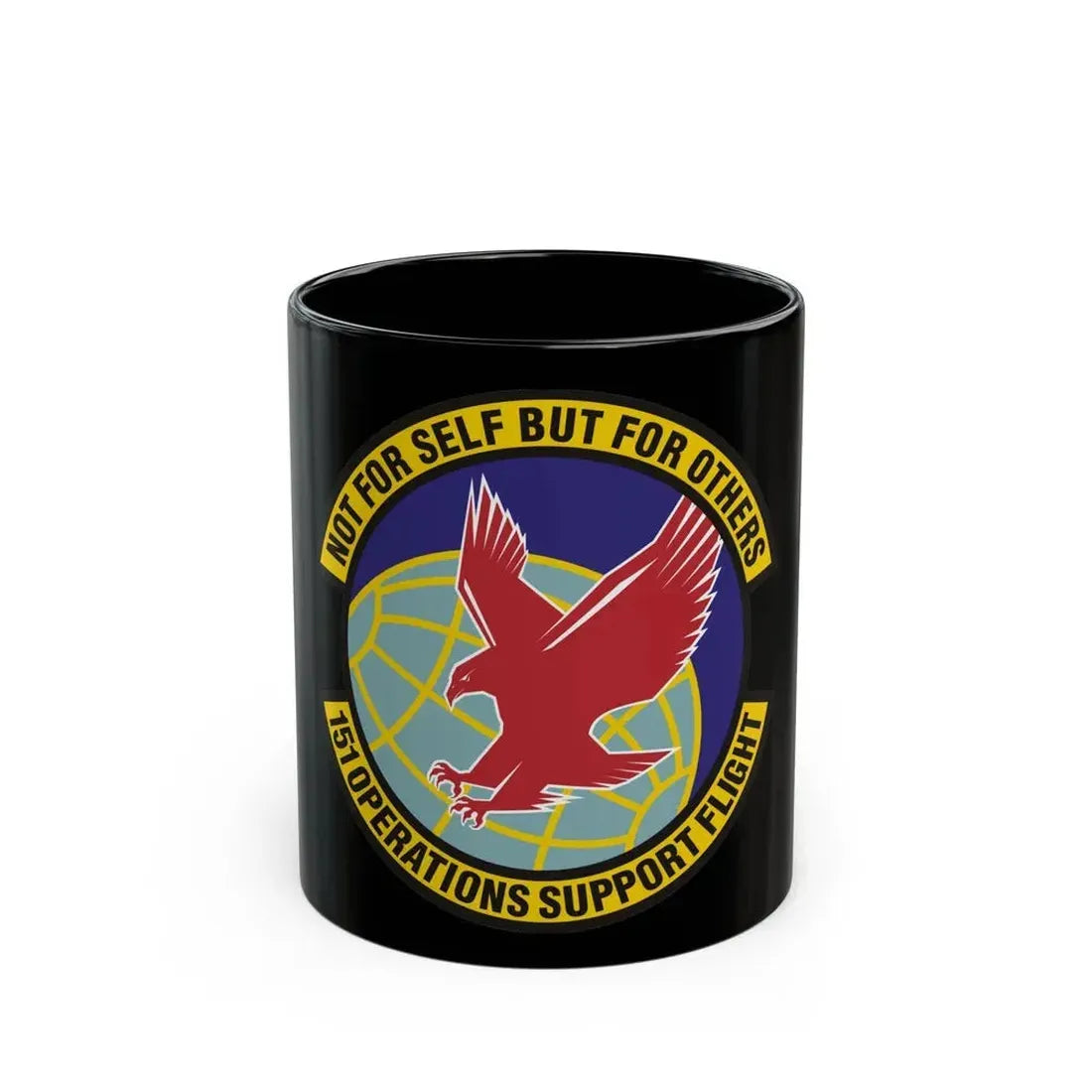 151st Operations Support Flight (U.S. Air Force) Black Coffee Mug 11oz - Go Mug Yourself