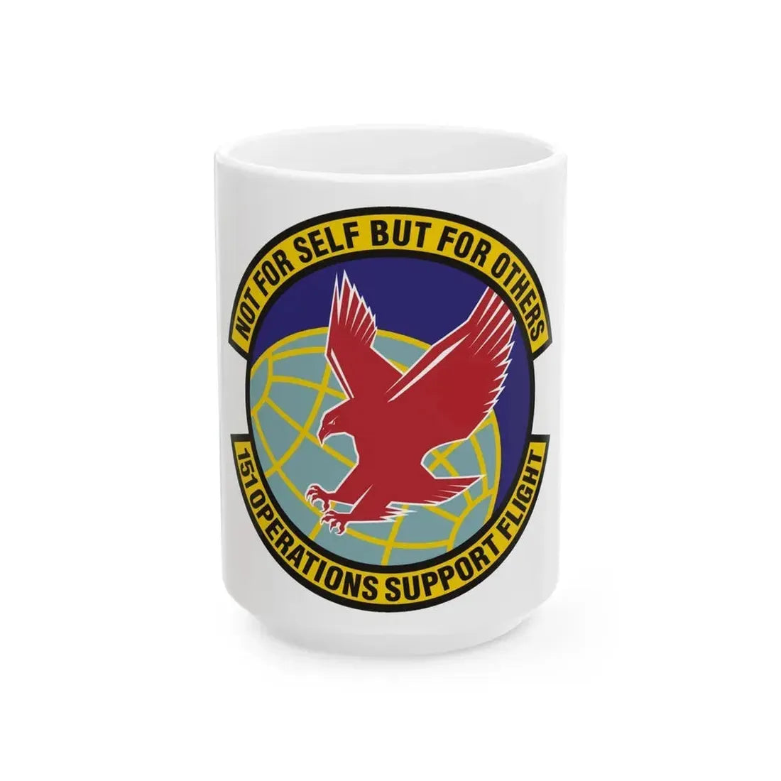 151st Operations Support Flight (U.S. Air Force) White Coffee Mug 15oz - Go Mug Yourself