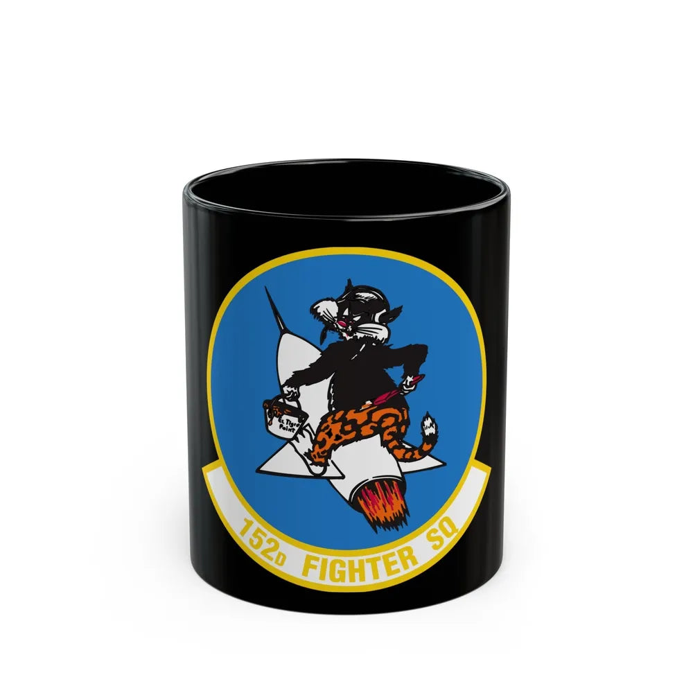 152 Fighter Squadron (U.S. Air Force) Black Coffee Mug-11oz-Go Mug Yourself