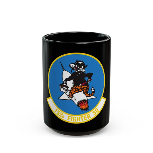 152 Fighter Squadron (U.S. Air Force) Black Coffee Mug-15oz-Go Mug Yourself