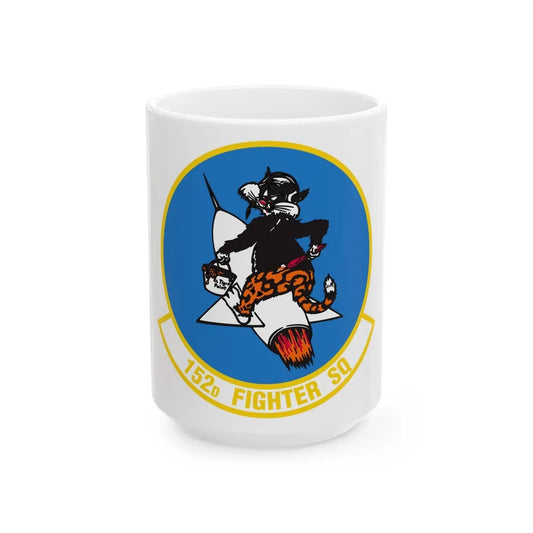 152 Fighter Squadron (U.S. Air Force) White Coffee Mug-15oz-Go Mug Yourself