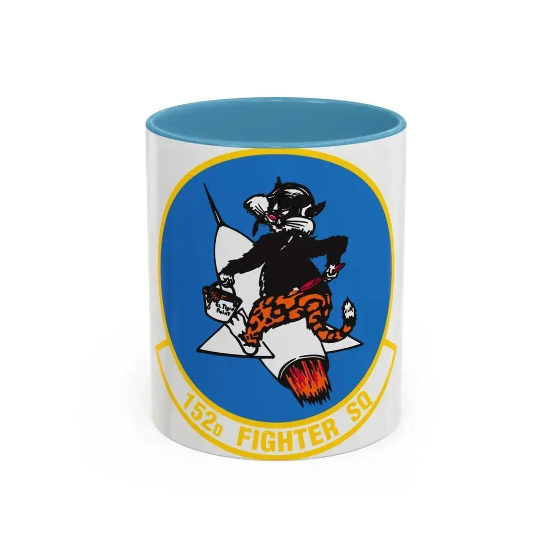 152 Fighter Squadron (U.S. Air Force) Accent Coffee Mug 11oz Light Blue - Go Mug Yourself