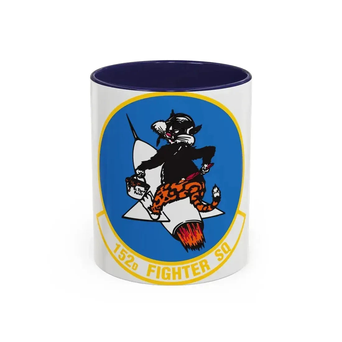 152 Fighter Squadron (U.S. Air Force) Accent Coffee Mug 11oz Navy - Go Mug Yourself