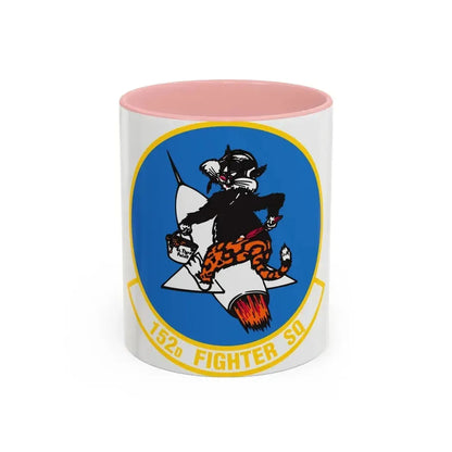 152 Fighter Squadron (U.S. Air Force) Accent Coffee Mug 11oz Pink - Go Mug Yourself