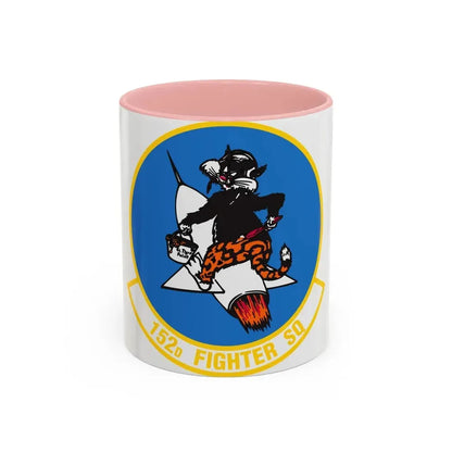 152 Fighter Squadron (U.S. Air Force) Accent Coffee Mug 11oz Pink - Go Mug Yourself