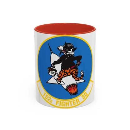 152 Fighter Squadron (U.S. Air Force) Accent Coffee Mug 11oz Red - Go Mug Yourself