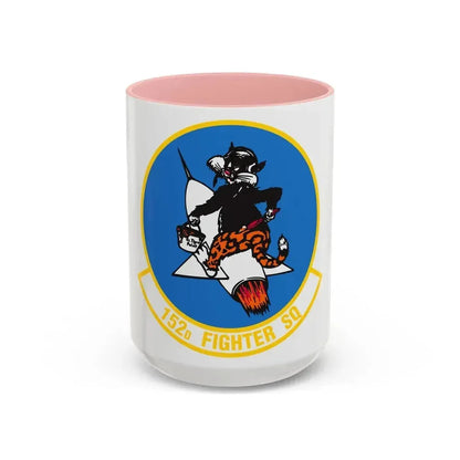 152 Fighter Squadron (U.S. Air Force) Accent Coffee Mug 15oz Pink - Go Mug Yourself