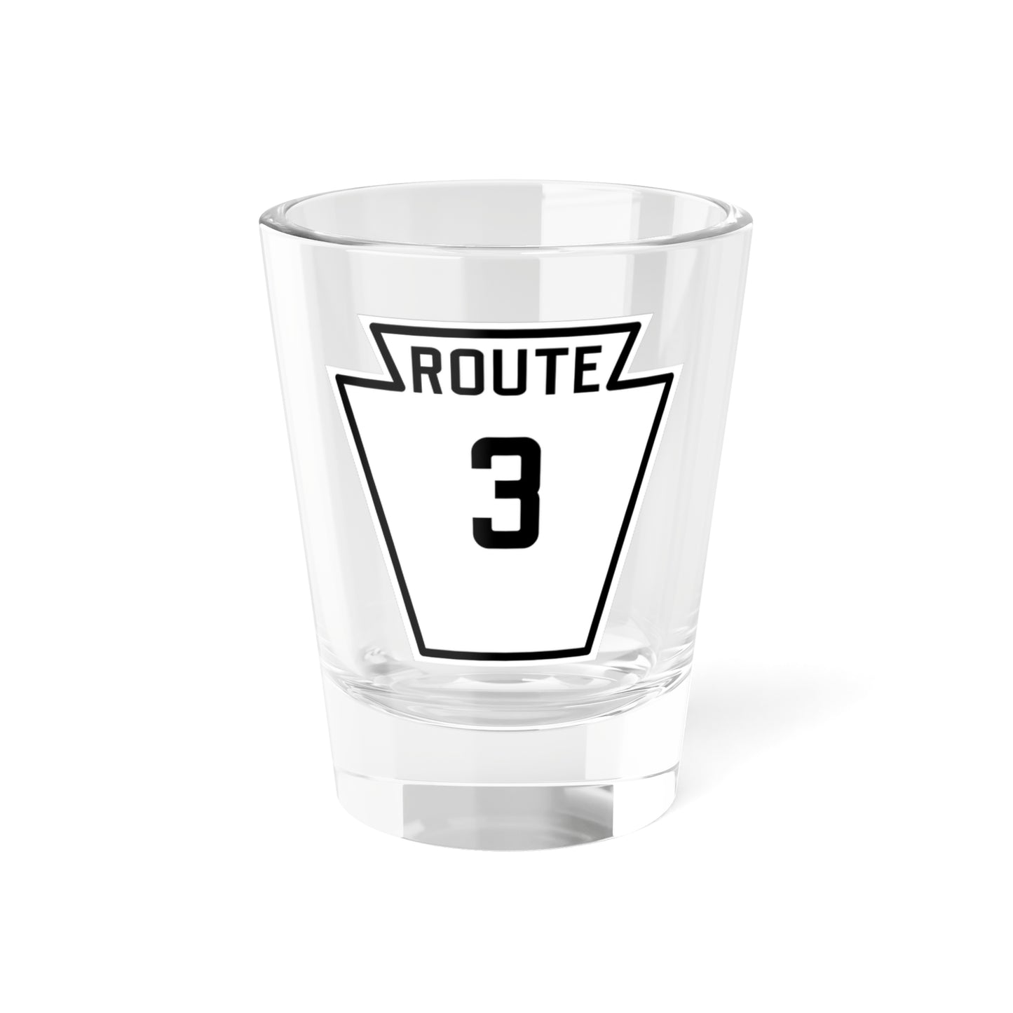 PA-3 1926 (Pennsylvania) (Road Sign) Shot Glass 1.5oz