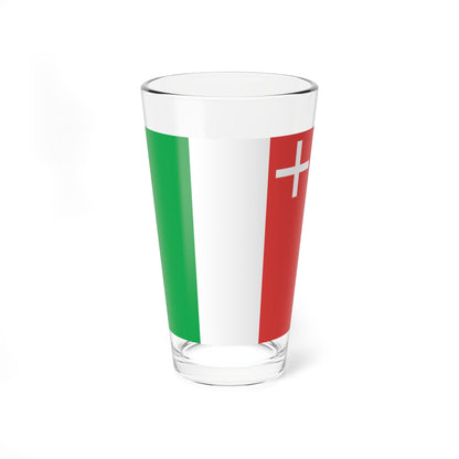 Flag of Canton of Neuchatel (Switzerland) Pint Glass 16oz