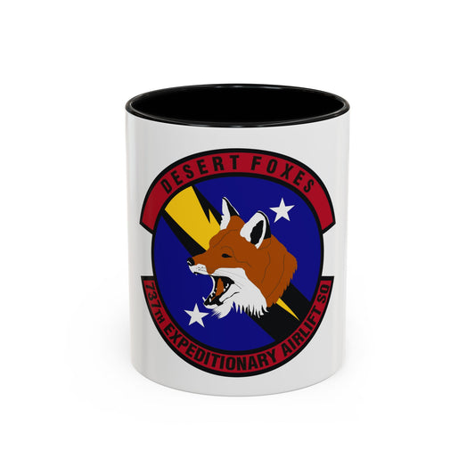 737th Expeditionary Airlift Squadron (U.S. Air Force) Accent Coffee Mug