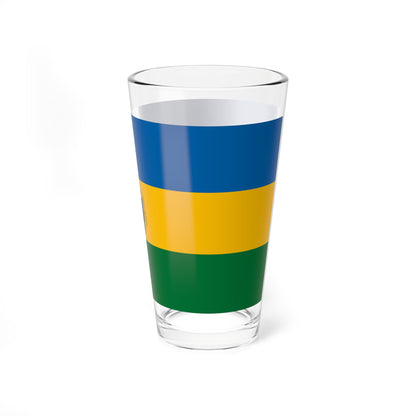 Flag of Piliscsaba variant (Hungary) Pint Glass 16oz
