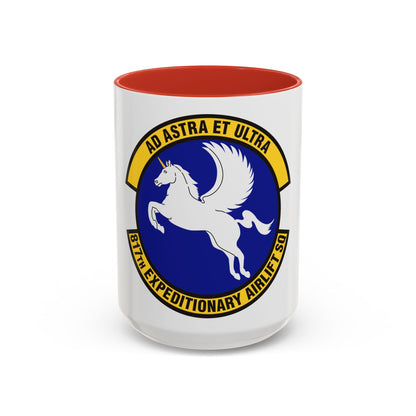 817th Expeditionary Airlift Squadron (U.S. Air Force) Accent Coffee Mug