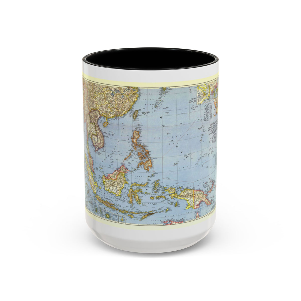 Asia - Southeast (1944) (Map) Accent Coffee Mug