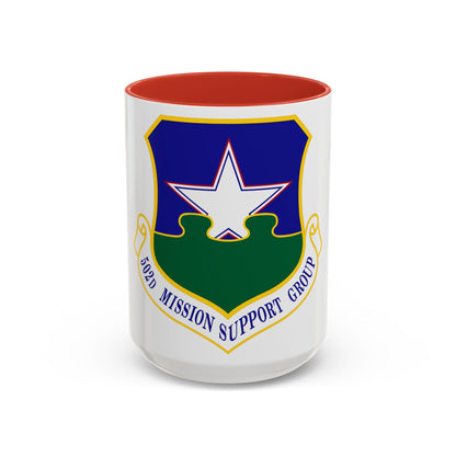 502d Mission Support Group (U.S. Air Force) Accent Coffee Mug