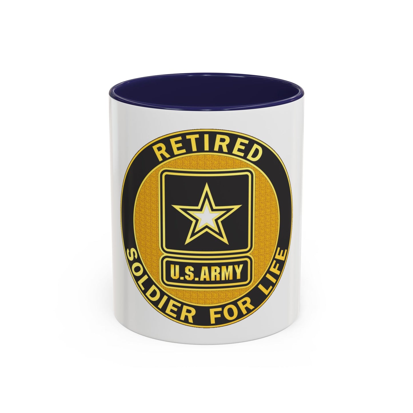 Retired Service Identification Badge (U.S. Army) Accent Coffee Mug
