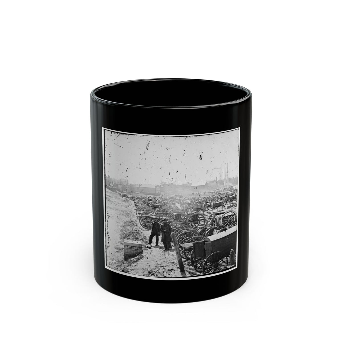 Richmond, Va. Park Of Captured Guns At Rocketts (U.S. Civil War) Black Coffee Mug