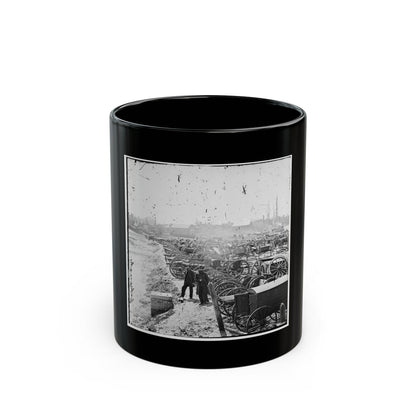 Richmond, Va. Park Of Captured Guns At Rocketts (U.S. Civil War) Black Coffee Mug