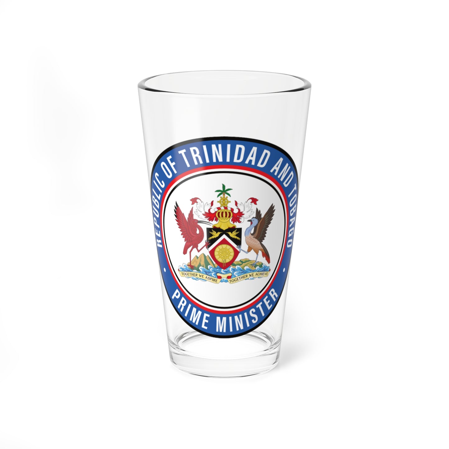 Seal of the Prime Minister Trinidad and Tobago (Trinidad and Tobago) (Coat of Arms) Pint Glass 16oz