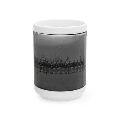 Washington, D.C. Noncommissioned Officers Of Company H, 10th Veteran Reserve Corps, At Washington Circle (U.S. Civil War) White Coffee Mug