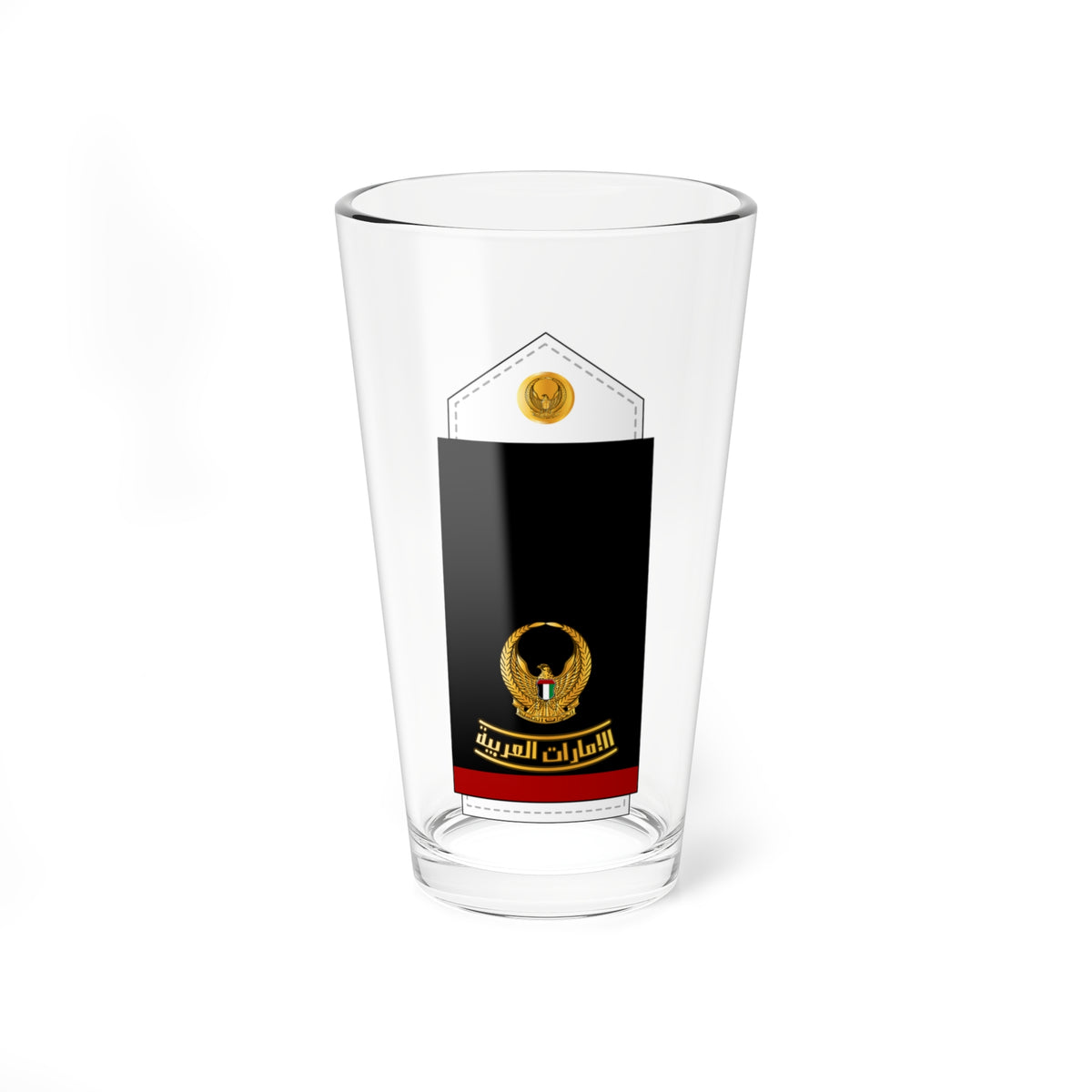 09 UAEN MAJ (United Arab Emirates) (Military Rank) Pint Glass 16oz