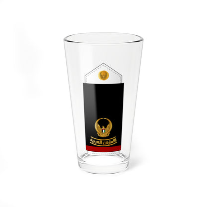 09 UAEN MAJ (United Arab Emirates) (Military Rank) Pint Glass 16oz