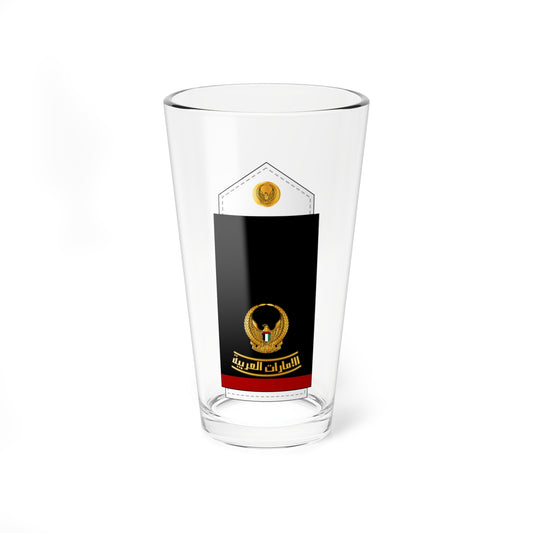 09 UAEN MAJ (United Arab Emirates) (Military Rank) Pint Glass 16oz