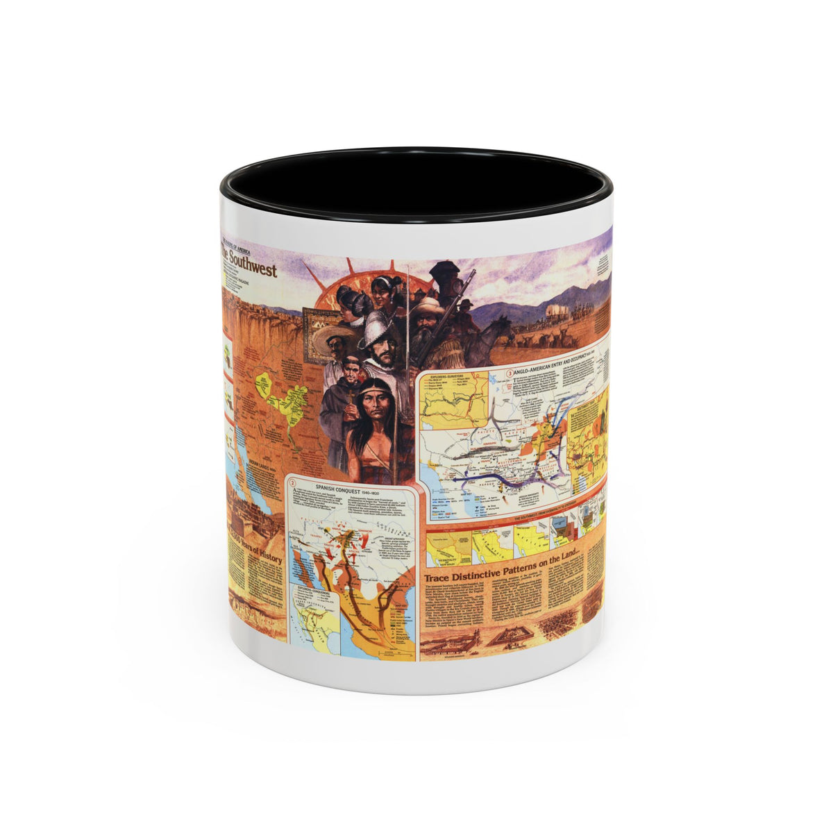 USA - Southwest 2 (1982) (Map) Accent Coffee Mug