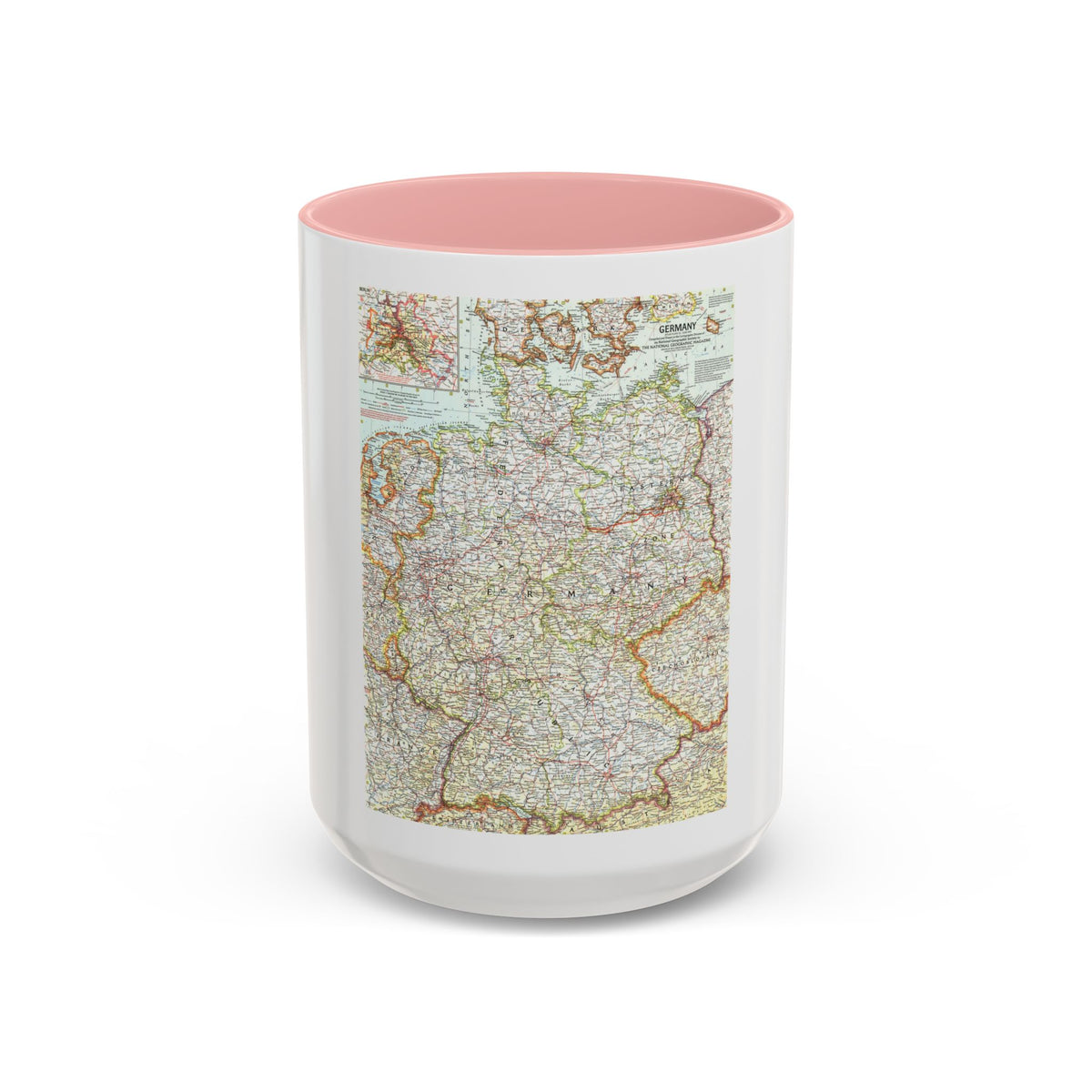 Germany (1959) (Map) Accent Coffee Mug