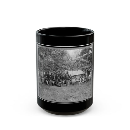 Regimental Staff, New York Volunteers, Near Bealton I.E., Bealeton , Va. (U.S. Civil War) Black Coffee Mug