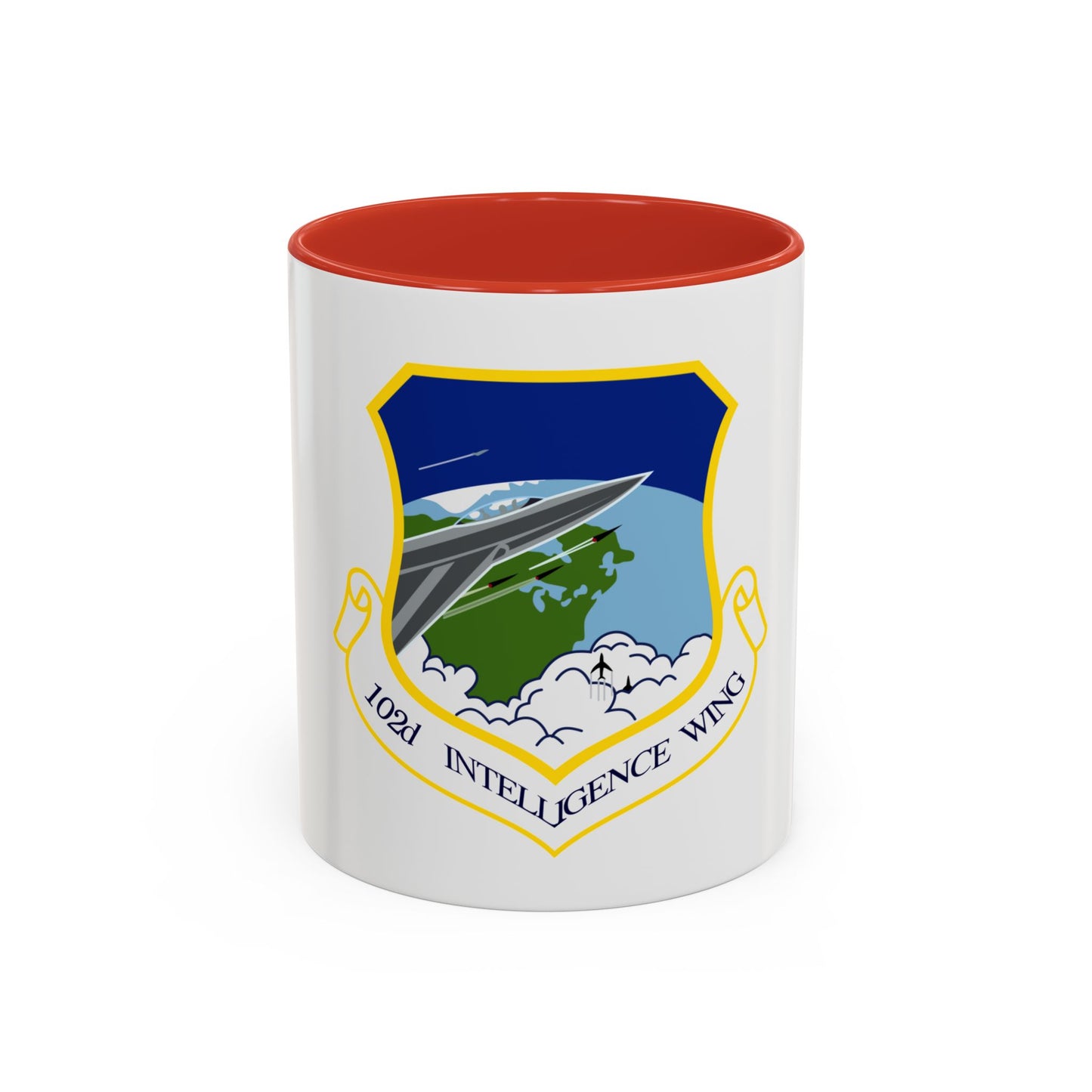 1014px 102nd Intelligence Wing emblem (U.S. Air Force) Accent Coffee Mug