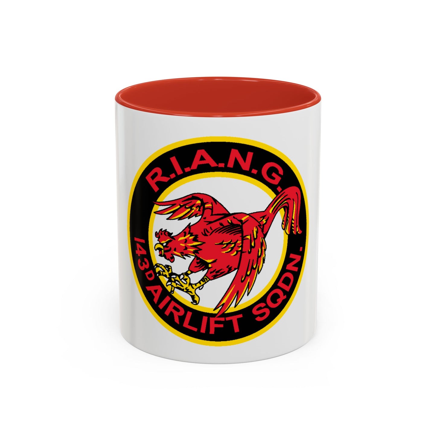 R.I.A.N.G. 143rd Airlift Sq (U.S. Air Force) Accent Coffee Mug