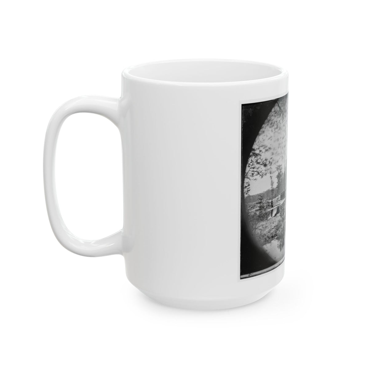 Chickahominy River, Va.  Bridge On Mechanicsville Road (U.S. Civil War) White Coffee Mug
