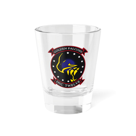 HSC 12 Golden Falcons (U.S. Navy) Shot Glass 1.5oz