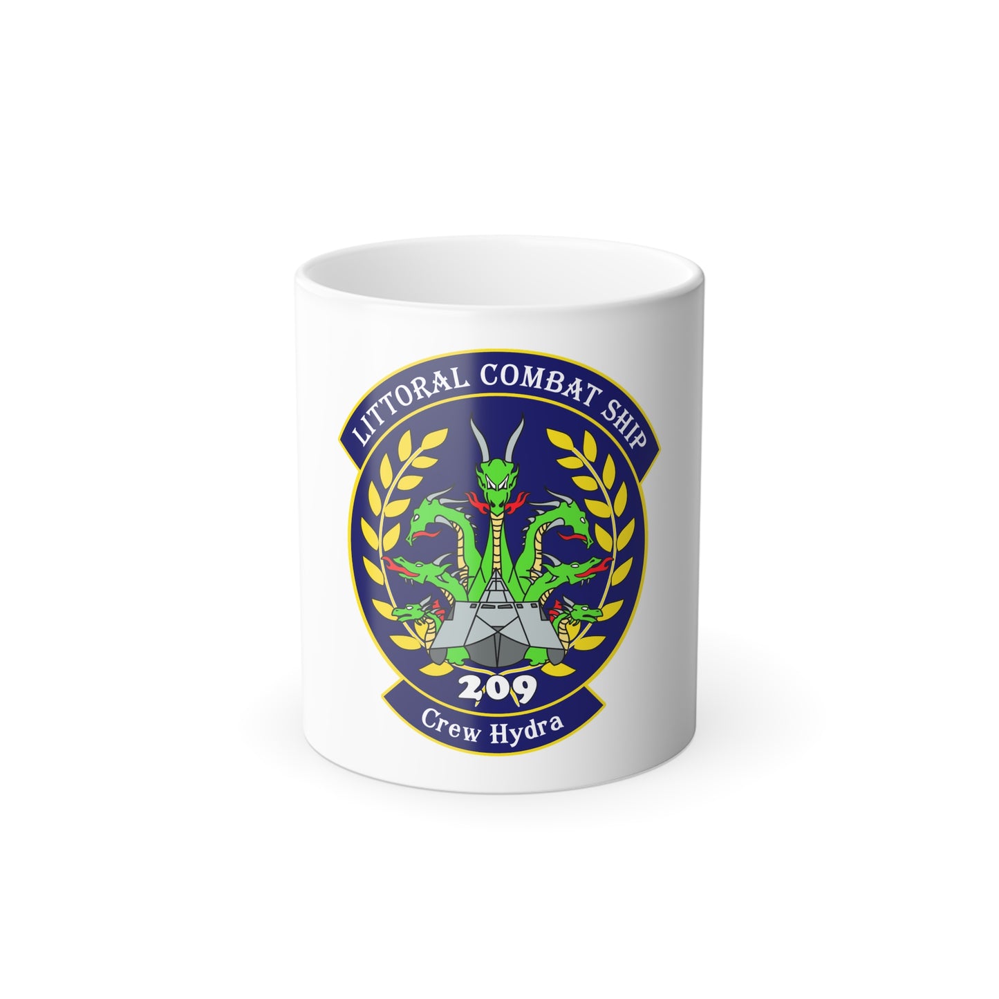 LCS Littoral Combat Ship Crew Hydra (U.S. Navy) Color Changing Mug 11oz