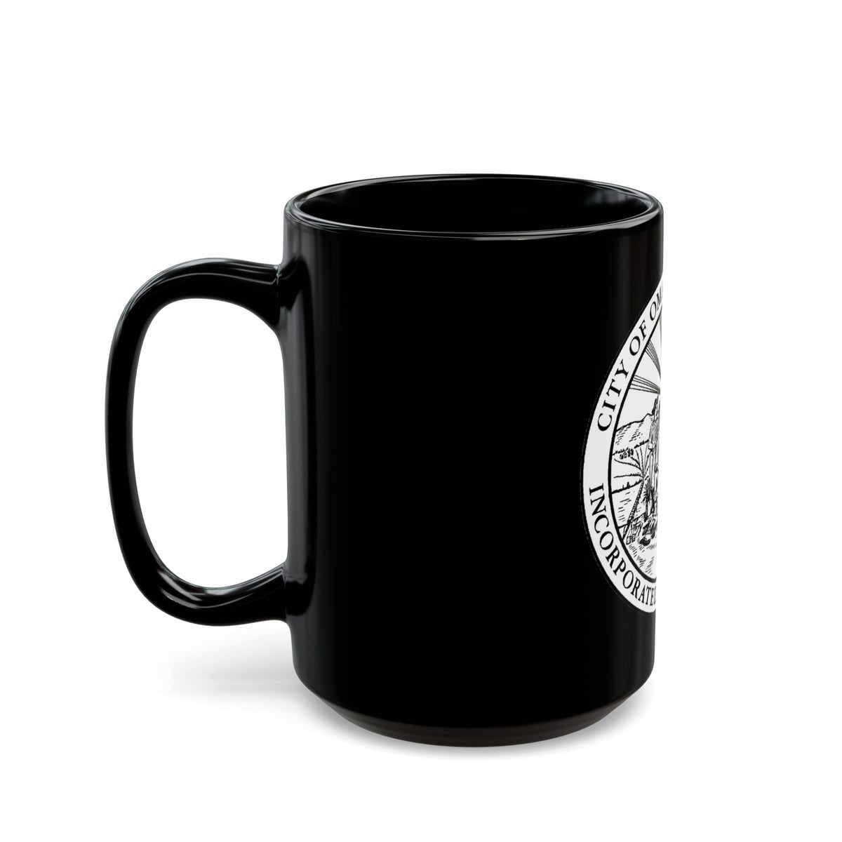 Seal of Omaha Nebraska - Black Coffee Mug