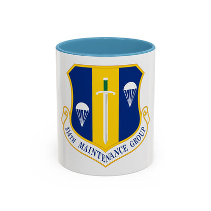 314 Maintenance Group AETC (U.S. Air Force) Accent Coffee Mug
