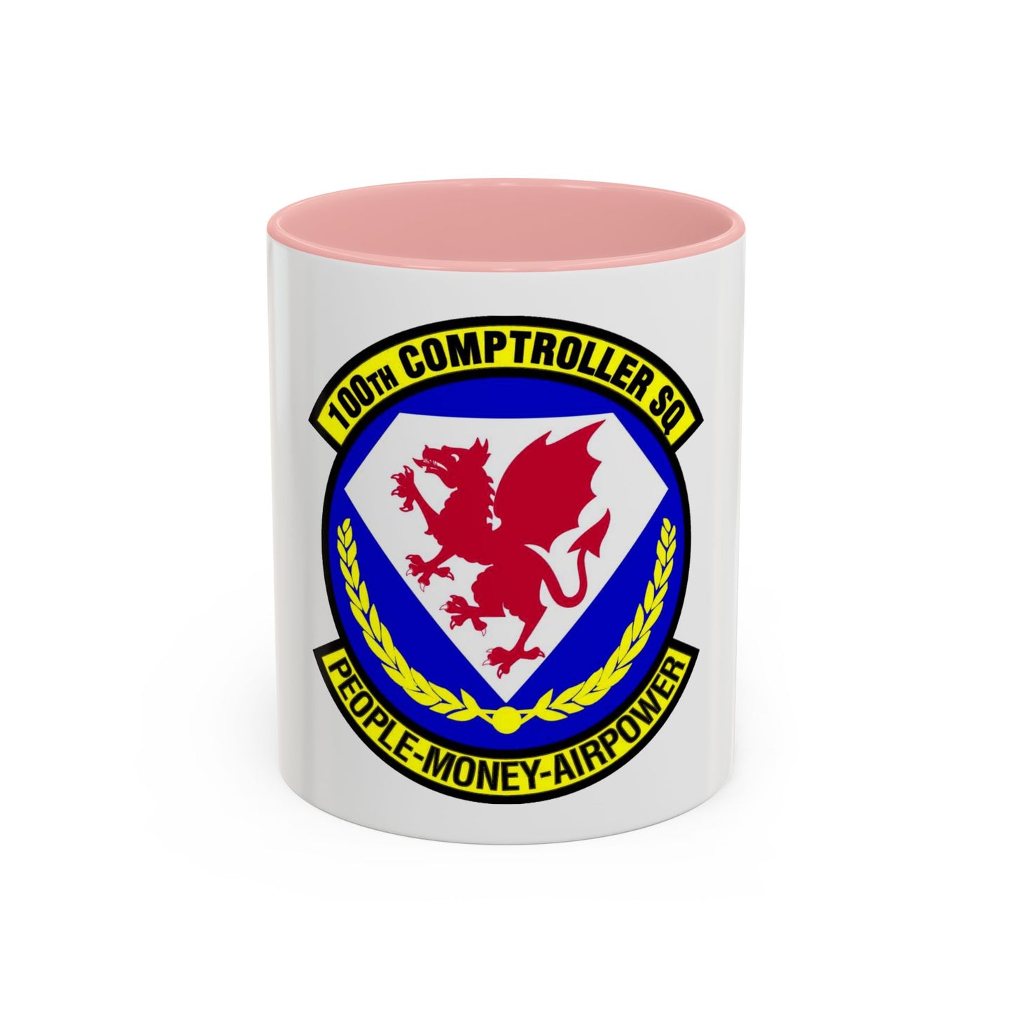 100 Comptroller Squadron USAFE (U.S. Air Force) Accent Coffee Mug