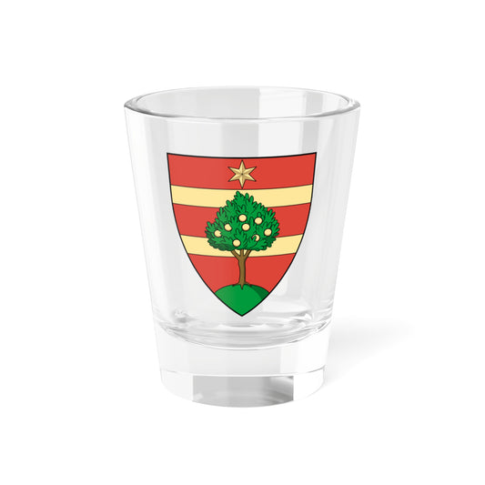 Coa Romania County Maros History (Oman) (Coat of Arms) Shot Glass 1.5oz