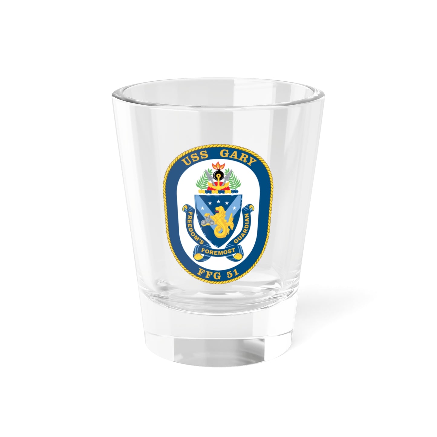 USS Gary FFG 51 (U.S. Navy) Shot Glass 1.5oz