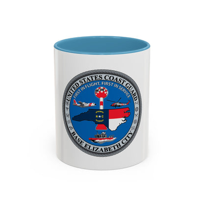 USCG Base Elizabeth City (U.S. Coast Guard) Accent Coffee Mug