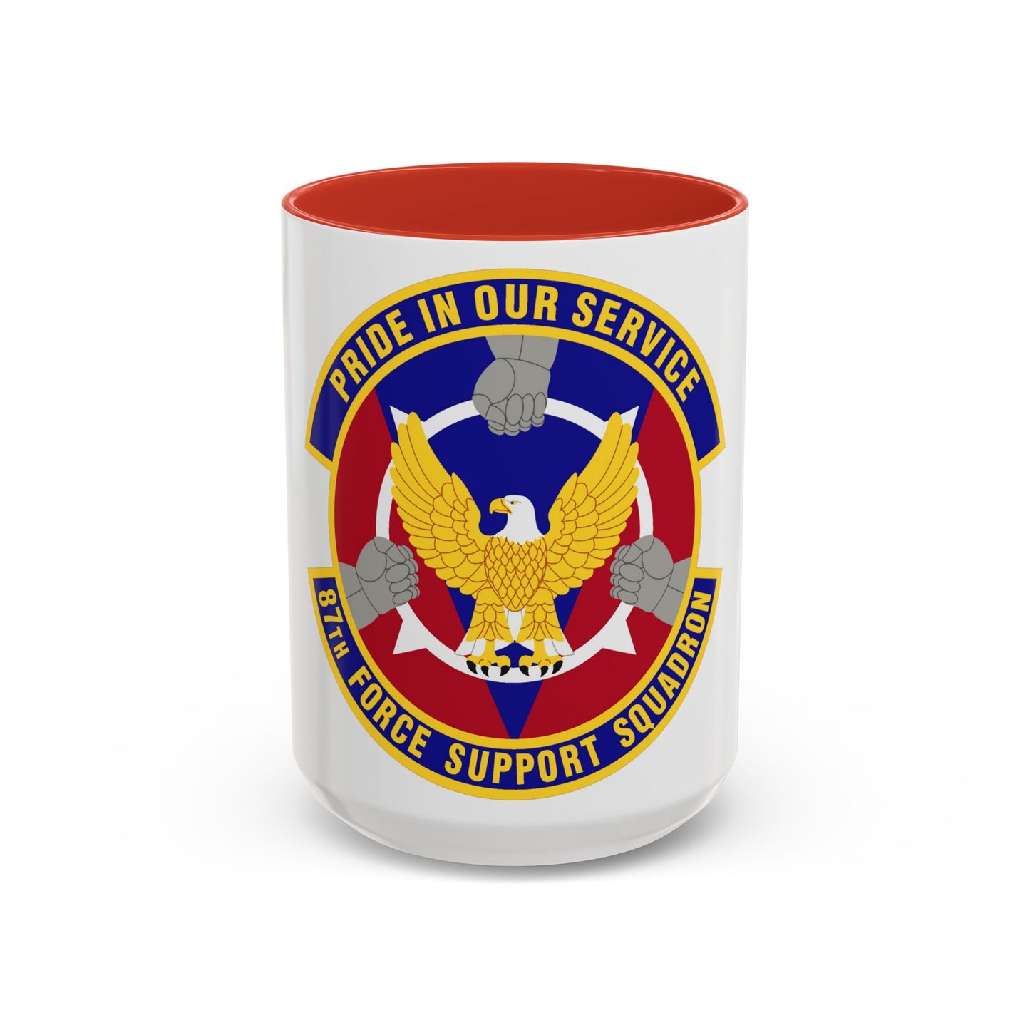 87 Force Support Squadron AMC (U.S. Air Force) Accent Coffee Mug