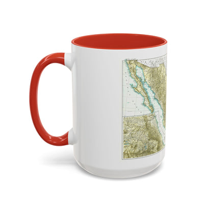 Central America & Mexico (1916) (Map) Accent Coffee Mug