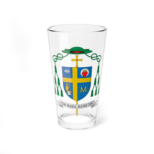 Escudo de Carlos José de Oliveira (Spain) (Coat of Arms) Pint Glass 16oz
