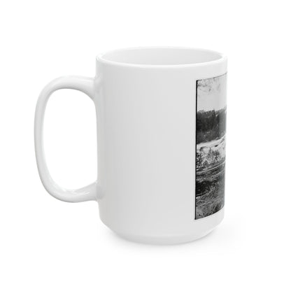 View On The James River, Looking Toward Manchester, Richmond, Va. (U.S. Civil War) White Coffee Mug