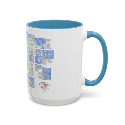 West Indies - Tourist Islands (1981) (Map) Accent Coffee Mug